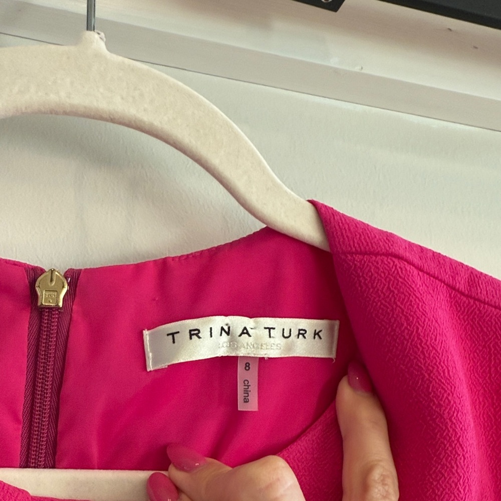 Trina Turk Vibrant Pink Strapless Dress - Picture 4 of 4